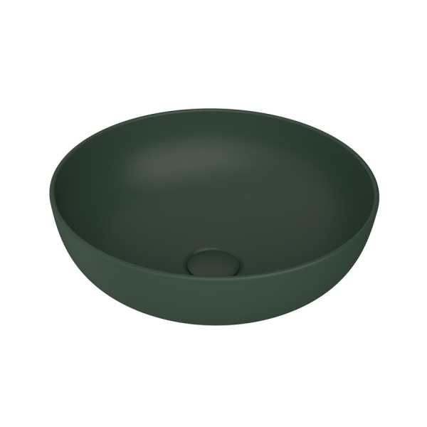 Massi Molis umywalka nablatowa okrągła 38 cm zielony mat MSU-0013-GR