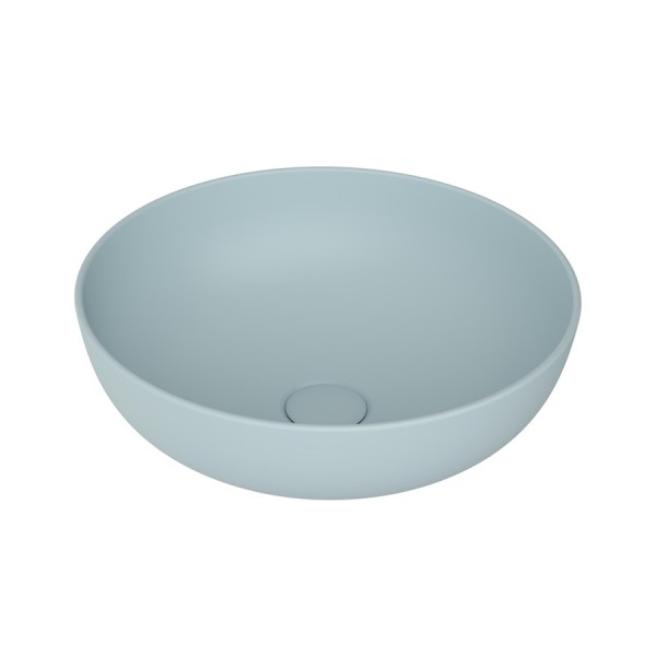 Massi Molis umywalka nablatowa okrągła 38 cm niebieski mat MSU-0013-IB