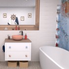 Massi Molis umywalka nablatowa okrągła 38 cm różowa MSU-0013-MS