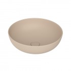 Massi Molis umywalka nablatowa okrągła 38 cm beżowa mat MSU-0013-YA