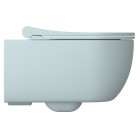 Massi Molis miska WC wisząca Rimless z deską wolnoopadającą Slim niebieski półmat MSM-0013RIMSLIM-IB