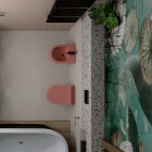 Massi Molis miska WC wisząca Rimless z deską wolnoopadającą Slim różowy półmat MSM-0013RIMSLIM-MS