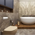 Massi Molis miska WC wisząca Rimless z deską wolnoopadającą Slim beżowy półmat MSM-0013RIMSLIM-YA