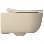 Massi Molis miska WC wisząca Rimless z deską wolnoopadającą Slim beżowy półmat MSM-0013RIMSLIM-YA