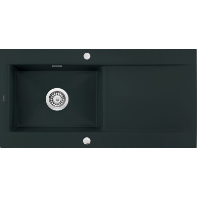 Deante Sabor zlewozmywak ceramiczny 111,5x51 cm obracalny czarny mat ZCB N113