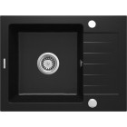 Deante Zorba Komplet zlewozmywak granitowy 1-komorowy z ociekaczem + bateria zlewozmywakowa stojąca