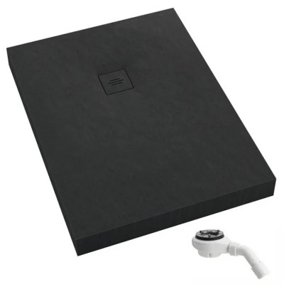 OUTLETSchedpol New Horizons Black Stone brodzik prostokątny 80x140 cm 33310/C/ST-M1