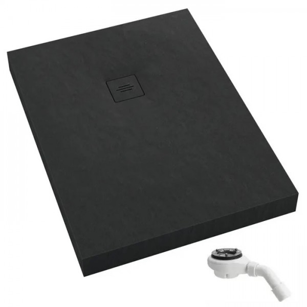 OUTLETSchedpol New Horizons Black Stone brodzik prostokątny 80x140 cm 33310/C/ST-M1