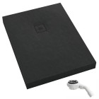 OUTLETSchedpol New Horizons Black Stone brodzik prostokątny 80x140 cm 33310/C/ST-M1