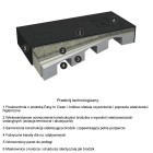 OUTLETSchedpol New Horizons Black Stone brodzik prostokątny 80x140 cm 33310/C/ST-M1
