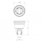 Deante Dalia uchwyt ścienny z przyssawką chrom NDD 021U