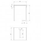 Deante Mokko taboret łazienkowy czarny mat ADM N51T