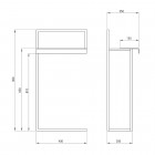 Deante Mokko wieszak na ręczniki stojący czarny mat ADM N632
