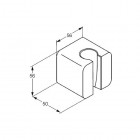 Kludi A-QA uchwyt natryskowy