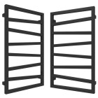 Terma ZigZag grzejnik 835x500 mm zasilanie C.O. metallic black Z8