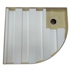 OUTLET Schedpol Grando Plus brodzik asymetryczny 90x80 cm prawy 30137