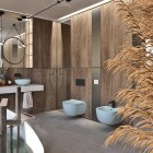 Massi Molis bidet wiszący niebieski półmat MSB-0013-IB