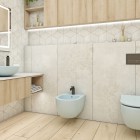 Massi Molis bidet wiszący niebieski półmat MSB-0013-IB