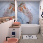 Massi Molis bidet wiszący różowy półmat MSB-0013-MS