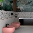 Massi Molis bidet wiszący różowy półmat MSB-0013-MS