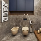 Massi Molis bidet wiszący beżowy półmat MSB-0013-YA