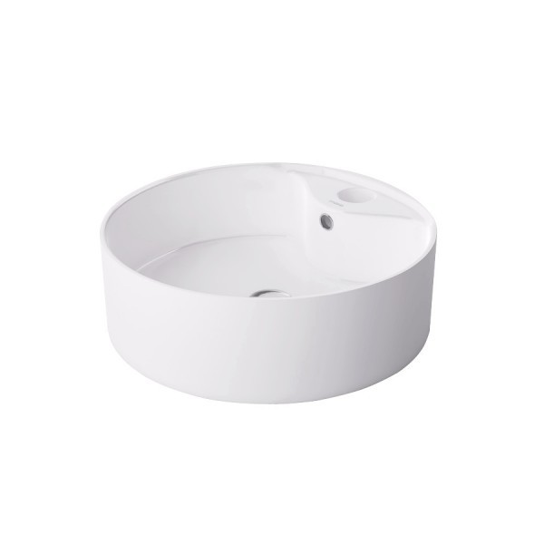 Massi Agio umywalka nablatowa okrągła 46 cm biała MSU-0006