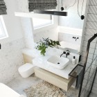 Massi Adiucia umywalka nablatowa 51x41 cm biała MSU-0011