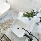 Massi Adiucia umywalka nablatowa 51x41 cm biała MSU-0011