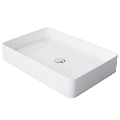 Massi Atimo umywalka nablatowa 61x41 cm biała MSU-0014