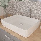 Massi Atimo umywalka nablatowa 61x41 cm biała MSU-0014