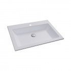 Massi Singur umywalka wpuszczana w blat 60x43 cm biała MSU-2610-BW