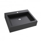 Massi Singur umywalka nablatowa 50x43 cm czarny mat MSU-2610-CM