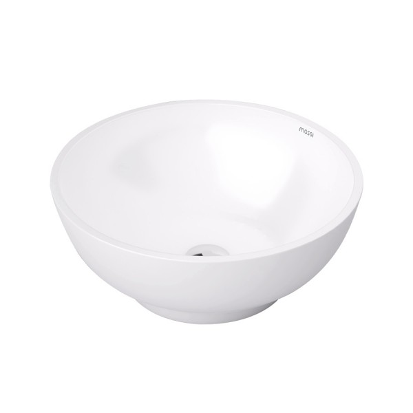 Massi Malo umywalka nablatowa okrągła 41 cm biała MSU-5053B
