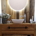 Massi Oval umywalka nablatowa 41x33 cm biała MSU-5060B