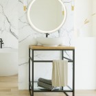 Massi Oval umywalka nablatowa 41x33 cm biała MSU-5060B