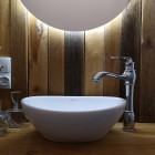 Massi Oval umywalka nablatowa 41x33 cm biała MSU-5060B