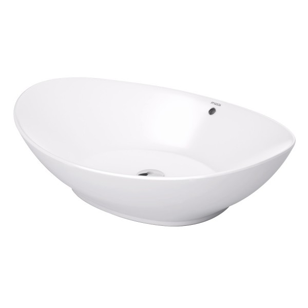 Massi Otylia umywalka nablatowa 59x39 cm biała MSU-5062B