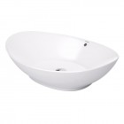 Massi Otylia umywalka nablatowa 59x39 cm biała MSU-5062B