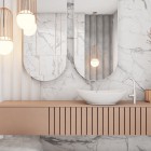 Massi Otylia umywalka nablatowa 59x39 cm biała MSU-5062B