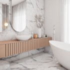 Massi Otylia umywalka nablatowa 59x39 cm biała MSU-5062B