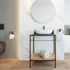 Massi Doti umywalka nablatowa 60x43 cm biała MSU-5105A