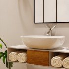 Massi Doti umywalka nablatowa 60x43 cm biała MSU-5105A