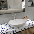 Massi Doti umywalka nablatowa 60x43 cm biała MSU-5105A