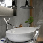 Massi Doti umywalka nablatowa 60x43 cm biała MSU-5105A