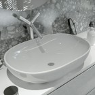 Massi Doti umywalka nablatowa 60x43 cm biała MSU-5105A