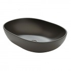 Massi Doti umywalka nablatowa 60x43 cm czarny mat MSU-5105A-MB