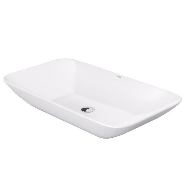 Massi Shall umywalka nablatowa 70,5x39,5 cm biała MSU-5182