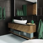 Massi Somon umywalka nablatowa 63,5x42 cm biała MSU-5254