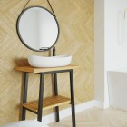 Massi Somon umywalka nablatowa 63,5x42 cm biała MSU-5254