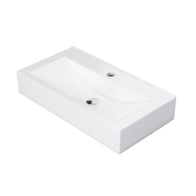 Massi Lano umywalka nablatowa 60x30 cm biała MSU-5887B